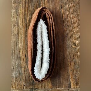 Premium Tan Dog leashes with Soft White Lining